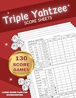 Algopix Similar Product 14 - Triple Yahtzee Score Sheets Triple