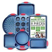 Algopix Similar Product 1 - NutriChef 8Piece Bakeware Set 