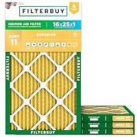 Algopix Similar Product 8 - Filterbuy 16x25x1 Air Filter MERV 11