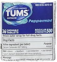 Algopix Similar Product 20 - Tums Pmint 3Pk Size 36ct Tums