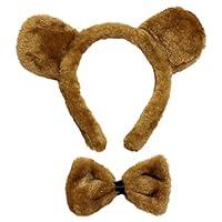 Algopix Similar Product 3 - SeasonsTrading Brown Bear Ears  Bow