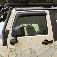 Algopix Similar Product 9 - Rugged Ridge  Window Visor Kit Matte