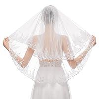 Algopix Similar Product 12 - CKKNILV Wedding Bridal Veil with Comb