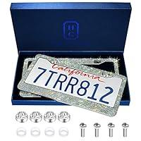 Algopix Similar Product 20 - Handcrafted Bling License Plate Frames