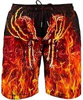 Algopix Similar Product 5 - Asylvain Swimming Trunks Short with 3D