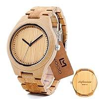 Algopix Similar Product 11 - Bamboo Wood Wrist Watch for Men