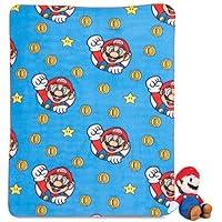 Algopix Similar Product 6 - Super Mario Plush Hugger Blanket Kids