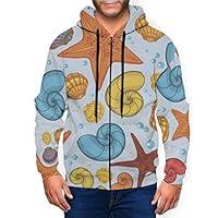 Algopix Similar Product 17 - Sea Snail Shells Starfish Summer Mens
