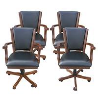 Algopix Similar Product 10 - Hathaway Poker Table Arm Chair Set of