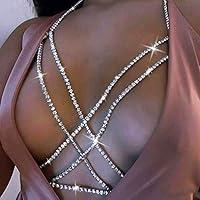 Algopix Similar Product 6 - Victray Crystal Body Chain Bikini Body