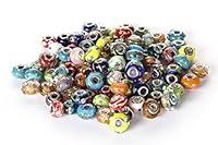 Algopix Similar Product 11 - BRCbeads 100Pcs Mix Silver Plate STYLE4