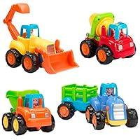 Algopix Similar Product 11 - Vamslove Friction Powered Cars 4 Pcs