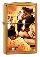 Algopix Similar Product 19 - Zippo Mazzi Windy Harvest Bronze Lighter