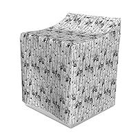 Algopix Similar Product 6 - Lunarable Wooden Washer Cover Cottage