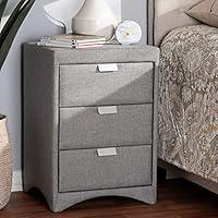 Algopix Similar Product 9 - Baxton Studio Talia 3 Drawer Fabric