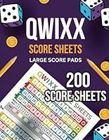 Algopix Similar Product 7 - Qwixx Score Sheets 200 Large Qwixx