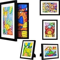 Algopix Similar Product 8 - AIOR 2 Pieces Art Frames for Kids A4