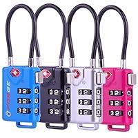 Algopix Similar Product 4 - TSA Approved Cable Luggage Locks
