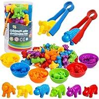 Algopix Similar Product 11 - HOONEW Counting Animals Toys Matching