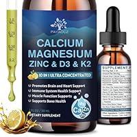 Algopix Similar Product 8 - 2 Pack 10 In 1 Calcium Magnesium Zinc