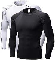 Algopix Similar Product 20 - Mens Compression Shirts Long Sleeve