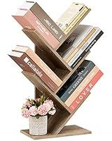 Algopix Similar Product 17 - Hoctieon 4 Tier Tree Bookshelf 4 Shelf
