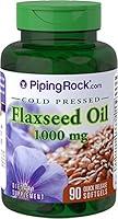 Algopix Similar Product 4 - Piping Rock Flaxseed Oil Cold Pressed