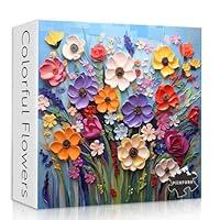 Algopix Similar Product 17 - Colorful Flower Puzzles for Adults