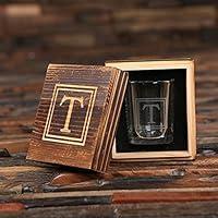 Algopix Similar Product 14 - Monogram Shotglass in a Custom Box 