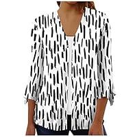 Algopix Similar Product 12 - Black S 34 Sleeve Cardigan Printed