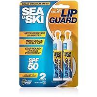 Algopix Similar Product 20 - Sea & Ski Lip Guard Spf50 w/Clip 2-Pack