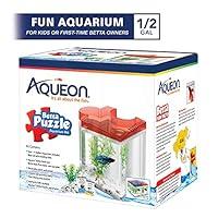 Algopix Similar Product 1 - Aqueon Betta Puzzle Kit Red .5 Gallon