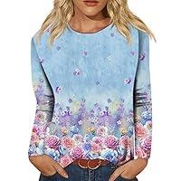 Algopix Similar Product 10 - LPIGOH Womens Long Sleeve Shirts Crew