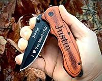 Algopix Similar Product 3 - Engraved Pocket Knife for Father