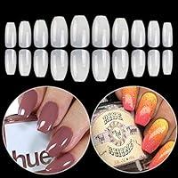 Algopix Similar Product 3 - Coffin Fake Nails Tips Acrylic False