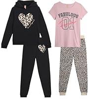 Algopix Similar Product 2 - Dreamstar Girls Activewear Set  4