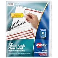 Algopix Similar Product 12 - Avery 8 Tab Unpunched Dividers for Use