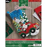 Algopix Similar Product 19 - Bucilla Felt Applique Stocking Kit The