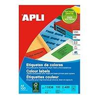 Algopix Similar Product 7 - APLI 11836 Red 2400pcs selfAdhesive
