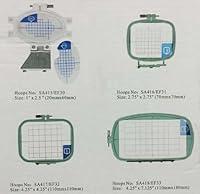 Algopix Similar Product 9 - Set of 4 Hoops for Brother Embroidery