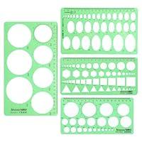 Algopix Similar Product 10 - 4 Pieces Circle Template for Drawing