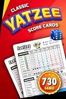 Algopix Similar Product 12 - Classic Yatzee Score Cards Portable