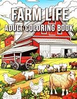 Algopix Similar Product 10 - Farm Life Adult Coloring Book An