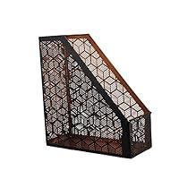 Algopix Similar Product 7 - Benzara Metallic Black Magazine Holder