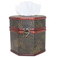 Algopix Similar Product 12 - ZOHUMI Vintage Tissue Box Cover Wooden