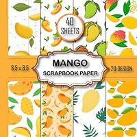 Algopix Similar Product 9 - Mango Scrapbook Paper 20 Mango Print