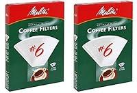 Algopix Similar Product 8 - Melitta 40CT 6 White Cone Filter  2