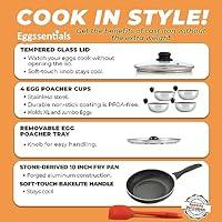 Crepe Pan Nonstick with Spreader and Spatula Set for Dosa Tawa Tortilla  Pancake, 11 All Stoves Compatible, Aluminum Alloy Heats Quickly & Evenly,  PFOA-free 