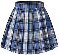 Algopix Similar Product 5 - Girls Plaid Pleated School Uniform