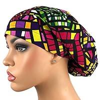 Algopix Similar Product 13 - Ankara Print Scrub Hat Multicolor